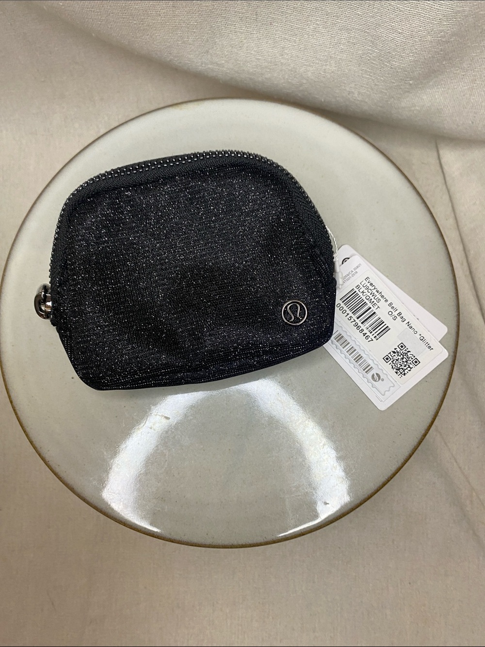 Lululemon Everywhere Belt Bag Nano Glitter in Black NWT